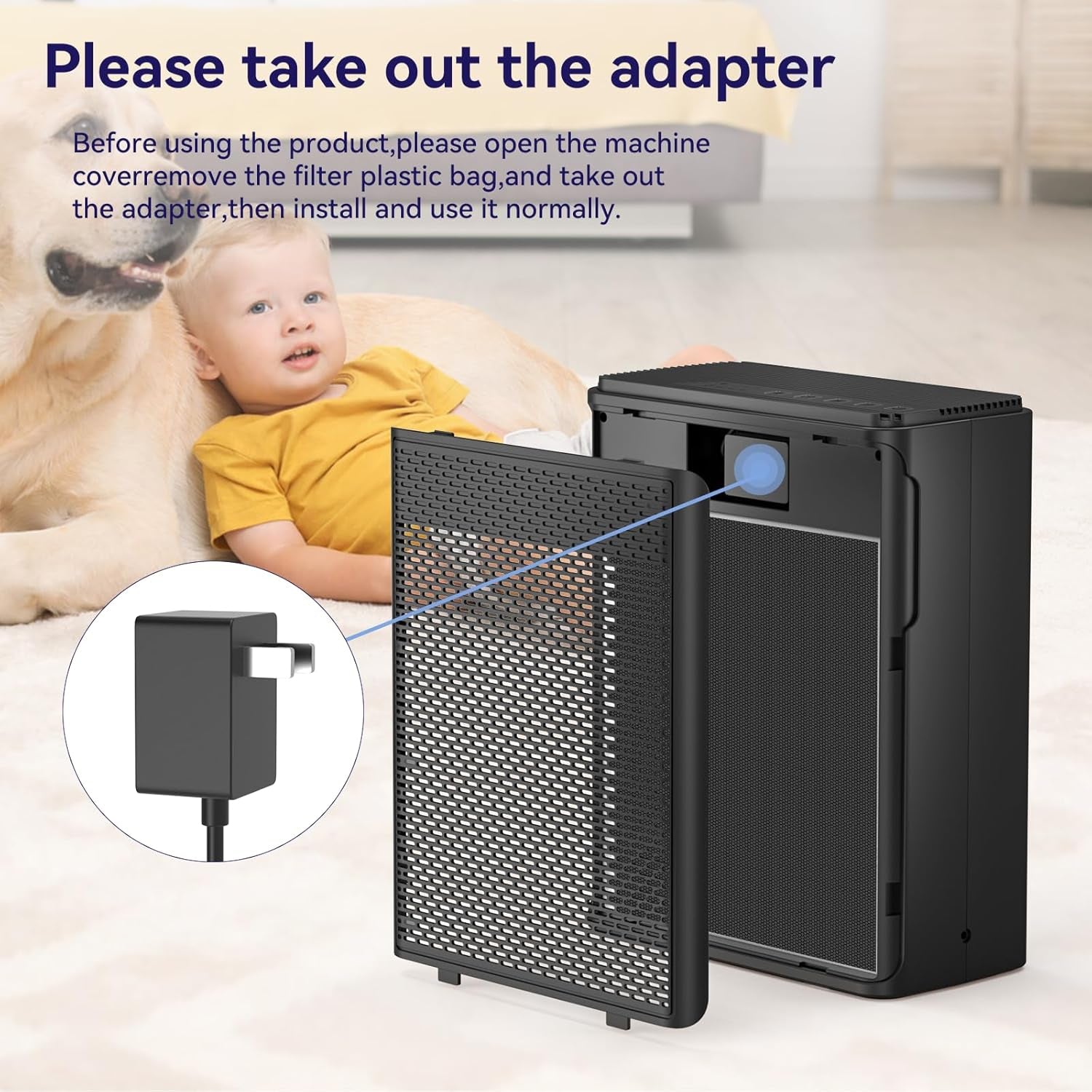 H13 HEPA Air Purifier for Pets & Large Rooms