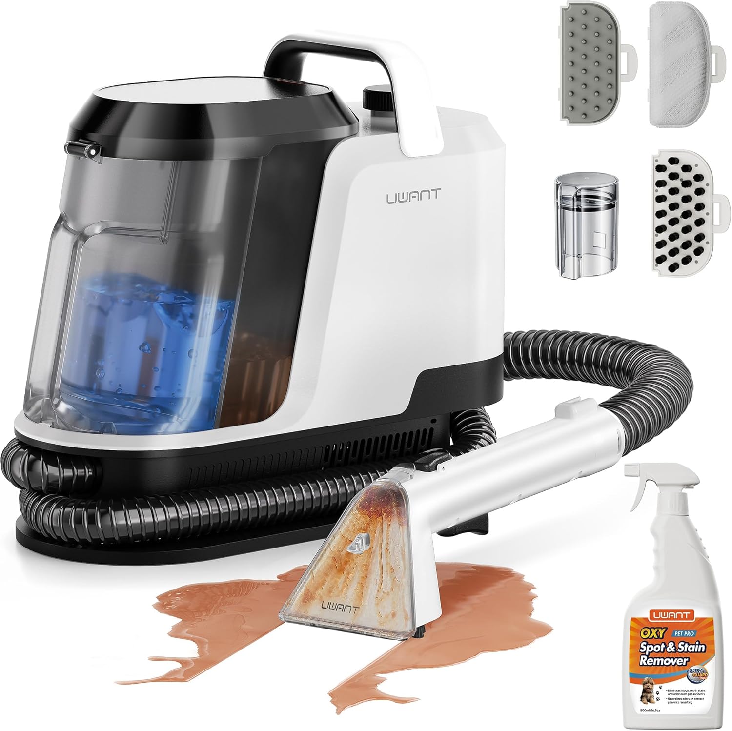 Upholstery Portable Carpet Cleaner Machine for Pets with Pet Pro Solution 