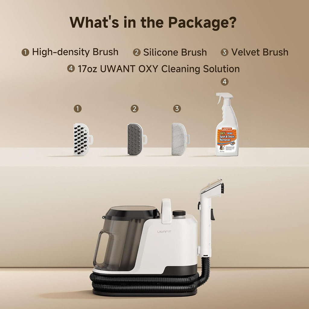 Upholstery Portable Carpet Cleaner Machine for Pets with Pet Pro Solution 