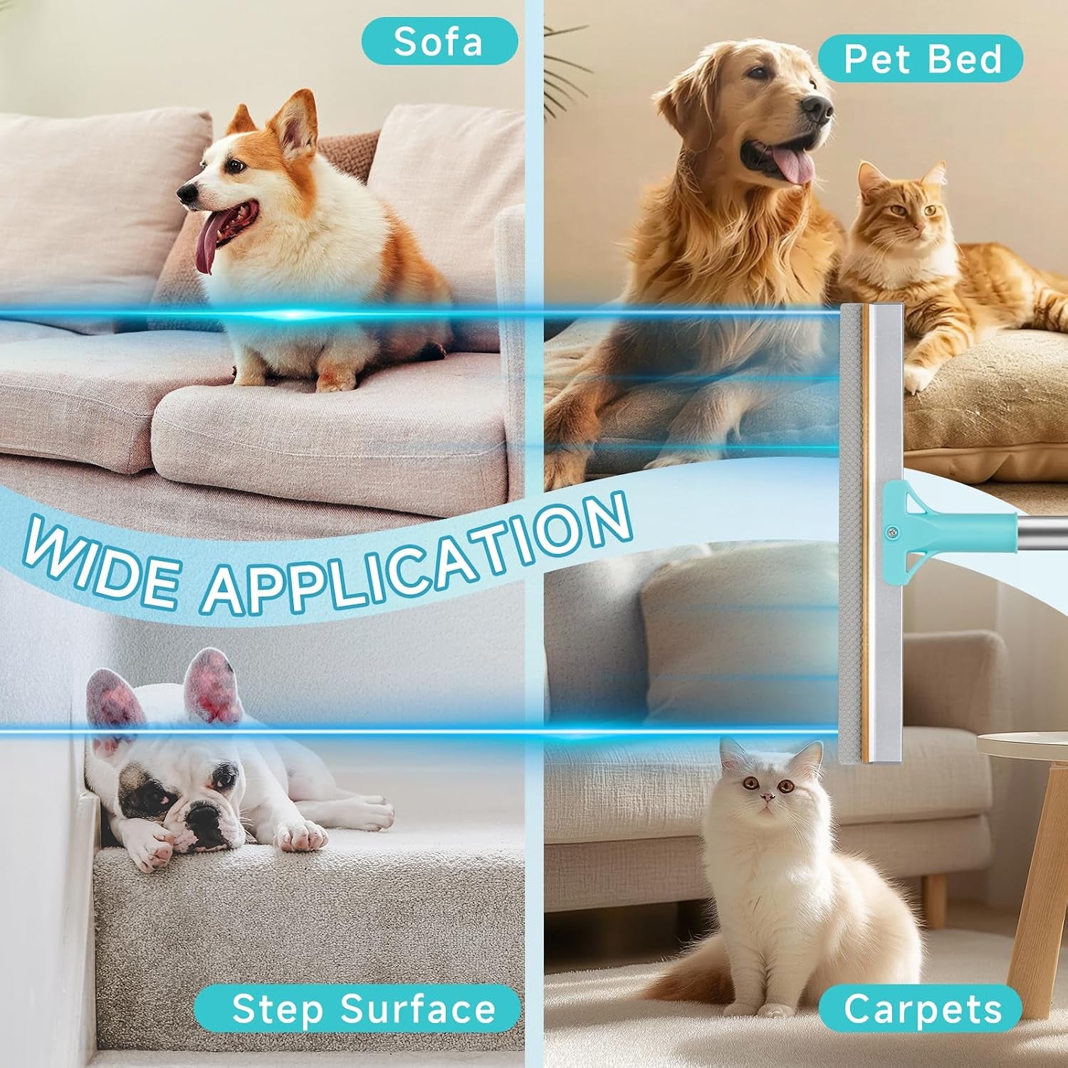 Carpet Rake for Pet Hair Removal Tool