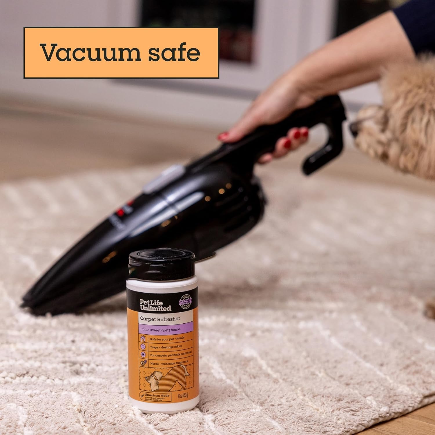 Carpet Deodorizer Powder, 16 Oz, Strong Pet Odor Eliminator 
