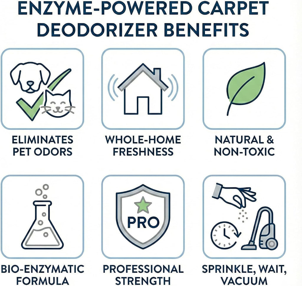 Enzyme-Powered Carpet Deodorizer (Powder)