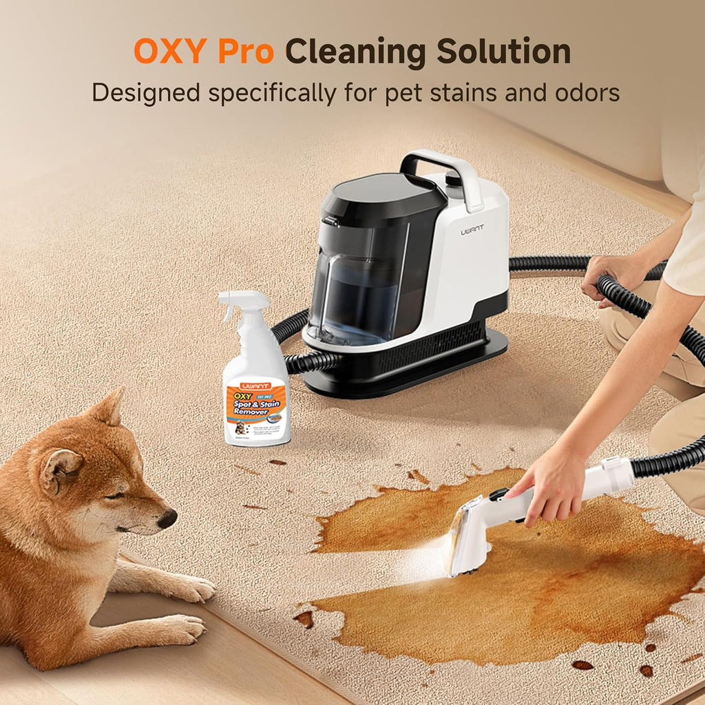 Upholstery Portable Carpet Cleaner Machine for Pets with Pet Pro Solution 