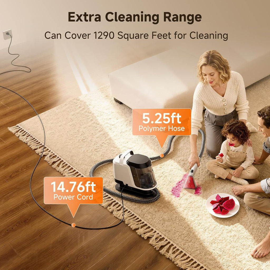 Upholstery Portable Carpet Cleaner Machine for Pets with Pet Pro Solution 